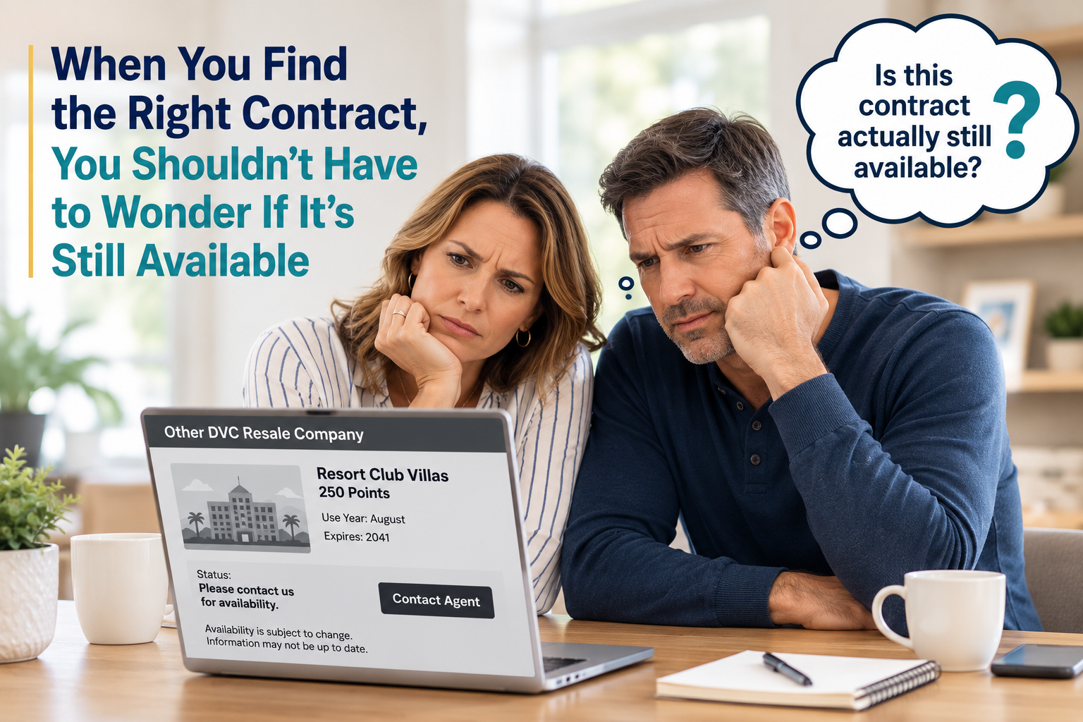 When You Find the Right Contract, You Shouldn't Have to Wonder If It's Still Available